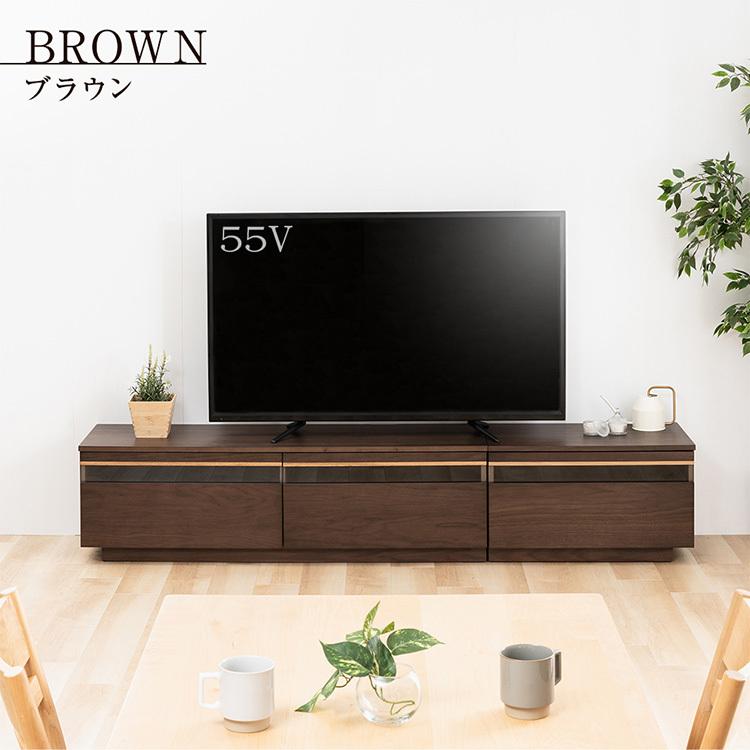テレビ台 ローボード おしゃれ 完成品 北欧 天然木 幅210cm TVボード
