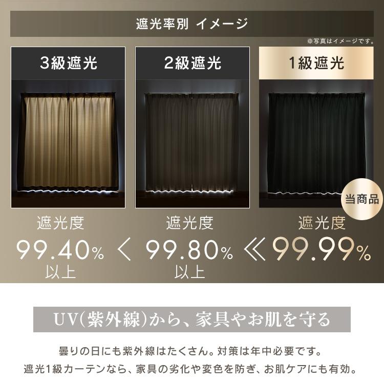 ＼200円OFFクーポン配布／ カーテン 遮光 遮光カーテン 2枚組 セット 安い おしゃれ 幅100cm 1級 洗える 1級遮光 北欧 遮熱 丈120〜210 IP リムーバル  (D)｜sofort｜05