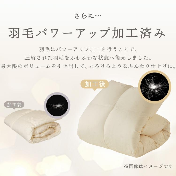 羽毛布団 セミダブル 掛け布団 ダックダウン90% 冬用布団 洗える 8020合掛けダウン90%羽毛布団 - 甲州羽毛ふとん公式通販