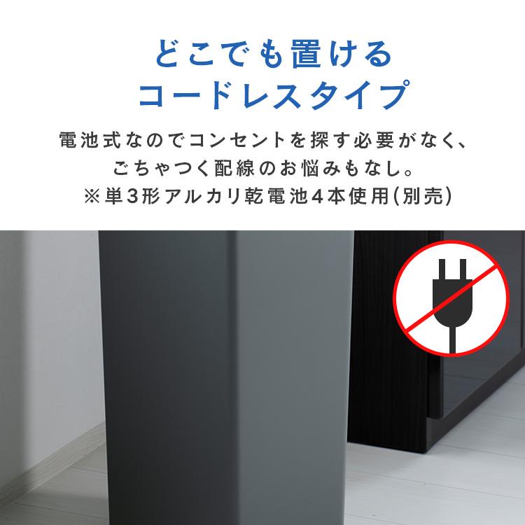 ごみ箱 30L ふた付き エックスウィングライトセンサービン 30L EK6277P-30L-WH EKOJAPAN_9