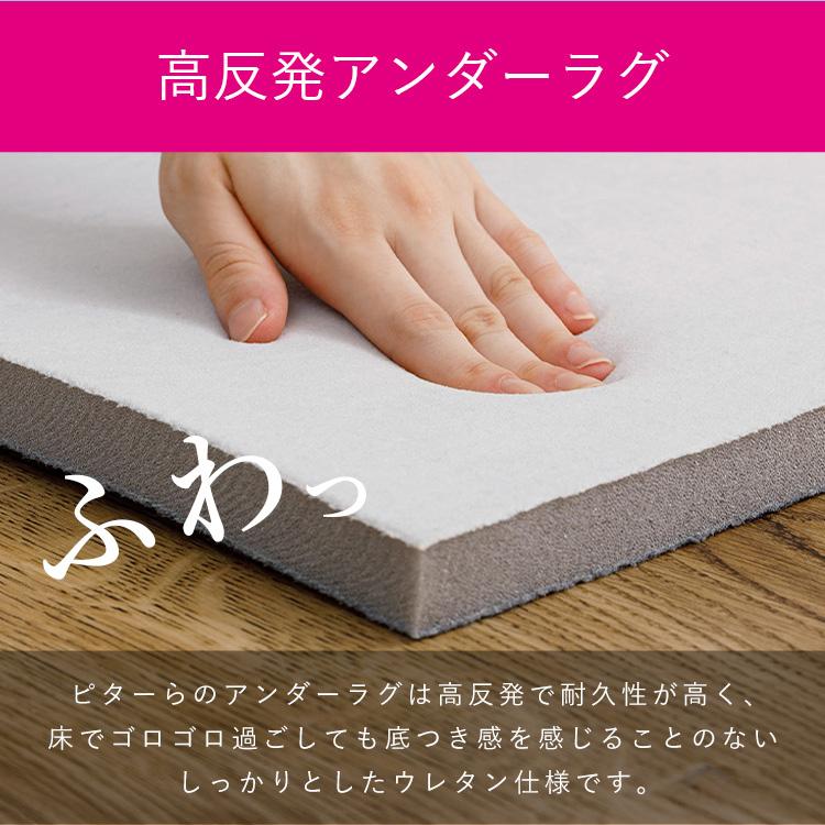 ピタ―ら　接触冷感のキルトラグ　アンダーラグセット　3畳 270610501 (代引不可)(TD)