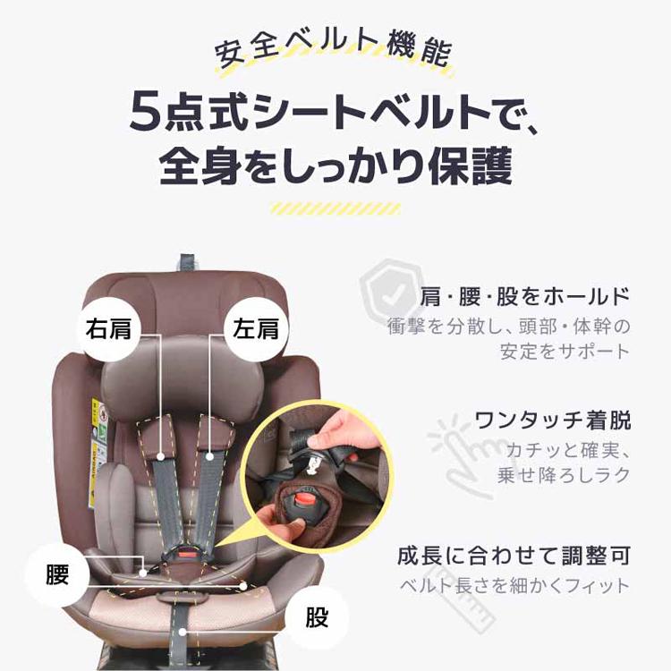 チャイルドシート 新生児 R129適合 新生児から4歳頃 シートベルト式