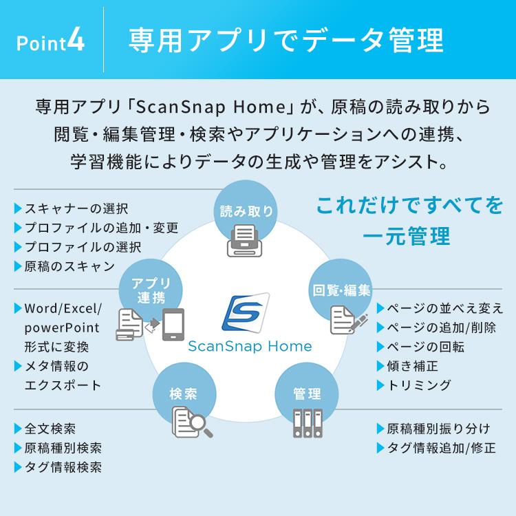 スキャナー iX110 ScanSnap スキャンスナップ テレワーク リモートワーク 自宅 在宅 写真 名刺 (倉庫登録)ScanSnap iX110 FI-IX110W FI-IX110BK 株式会社PFU_8