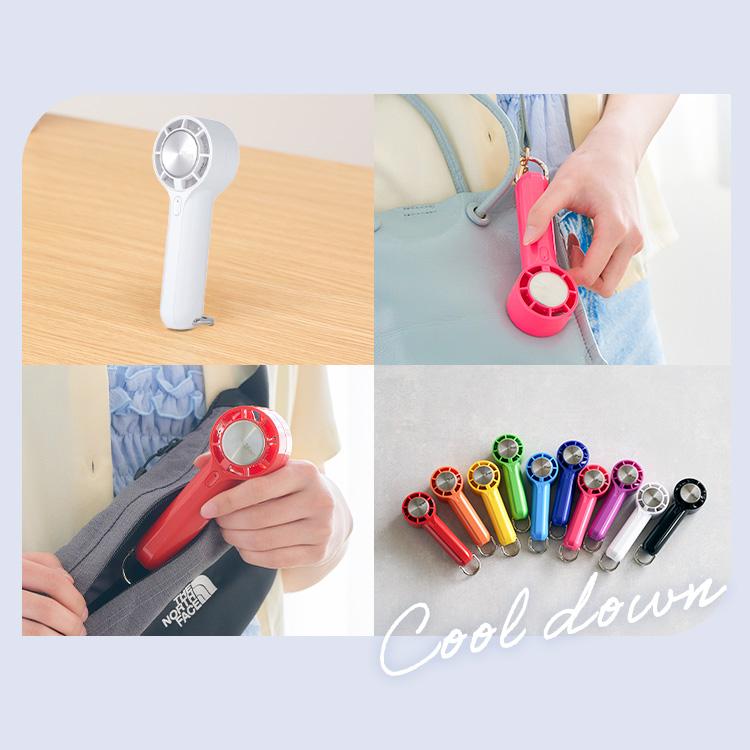 ハンディファン 冷却プレート 小型 扇風機 卓上扇風機 USB 充電式 携帯
