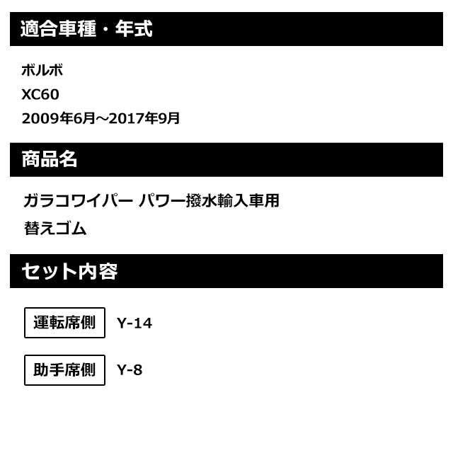 ガラコ 【SALE P5倍】ソフト99 ボルボ XC60 （2009年6月〜2017年9月