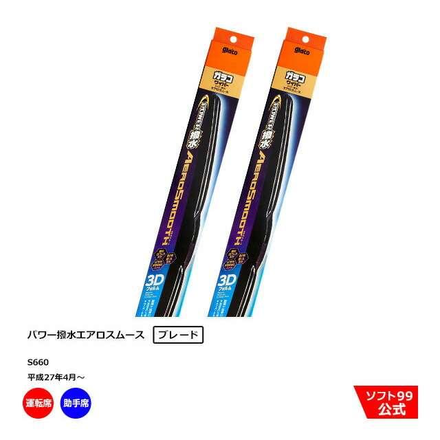 ソフト99 ホンダ S660 （平成27年4月〜）ガラコワイパーパワー撥水 