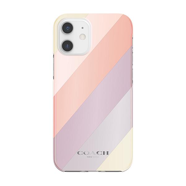 【アウトレット】COACH コーチ iPhone12mini ケース カバー スマホケース Diagonal Stripe Metallic ブランド おしゃれ ソフトバンク限定モデル｜softbank-selection｜07