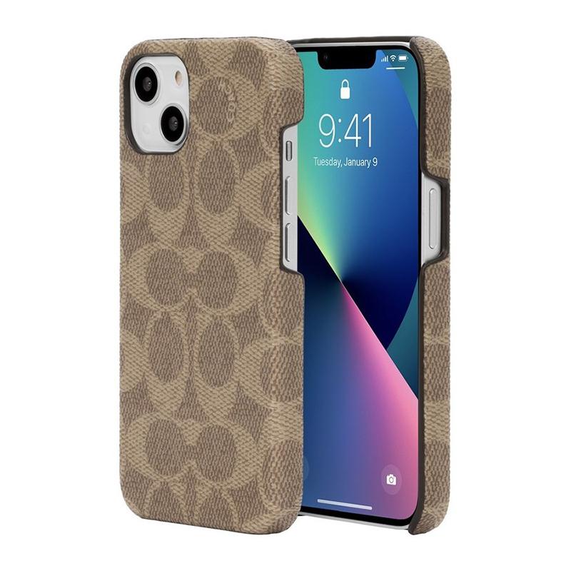 COACH コーチ スマホケース ハード ケース iPhone13 PVCレザー Coach柄 2021 Coach Slim Wrap Signature C｜softbank-selection｜06