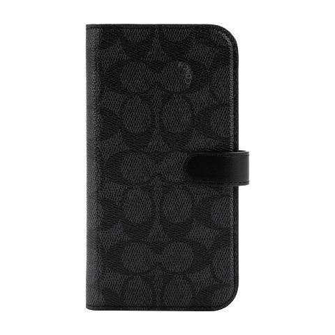 スマホケース 携帯ケース iphone14Plus ケース COACH コーチ  手帳型 Folio Case Signature C アイフォン アイホン 携帯カバー おしゃれ 可愛い かわいい｜softbank-selection｜02