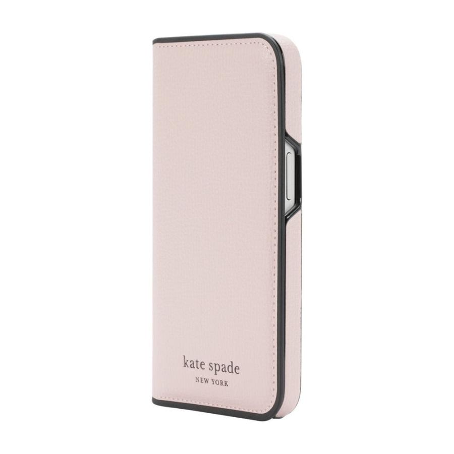 kate spade ケイトスペード iPhone 15 KSNY Folio Case - Pale Vellum/Black｜softbank-selection｜06