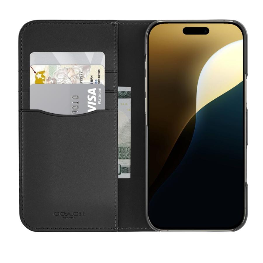 iPhone 16 Pro Max ケース Coach Folio Case コーチ 手帳型