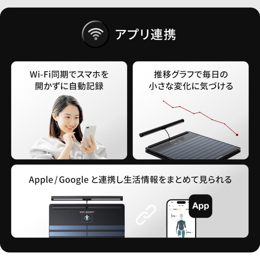 Withings Withings Body Segment Black スマート体重計 BMI 血管年齢