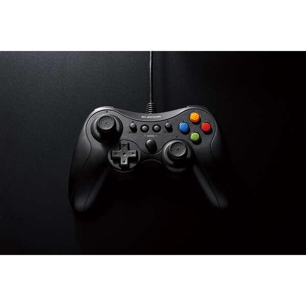 エレコム ELECOM ゲームパッド PC コントローラー USB接続 Xinput Xbox系ボタン配置 FPS仕様 13ボタン 高耐久ボタン 振動 公式大会使用可 ブラック｜softbank-selection｜12