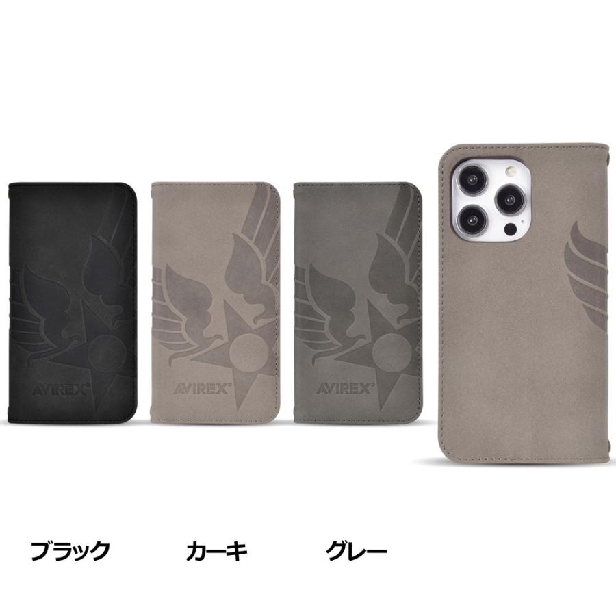 iPhone 16 Pro Max AVIREX [手帳ケース/スタンプロゴスエード