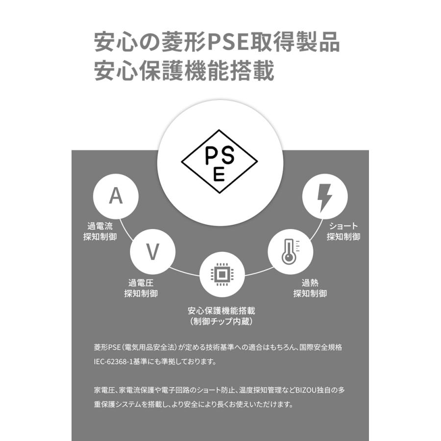 ACアダプター BIZOU 2ポート PD20W+12W BASIC 急速充電 USB-C＋USB-Aポート 折り畳み式プラグ 1年保証 最大32W BZ-AC03 送料無料 充電器 iPhone Android iPad | iPad | 10