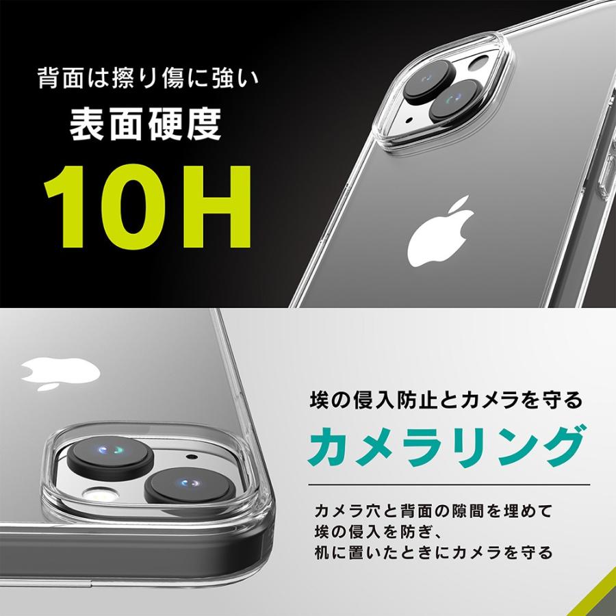 トリニティ iPhone 15 Plus [GLASSICA] 背面ゴリラガラスケース クリア｜softbank-selection｜05