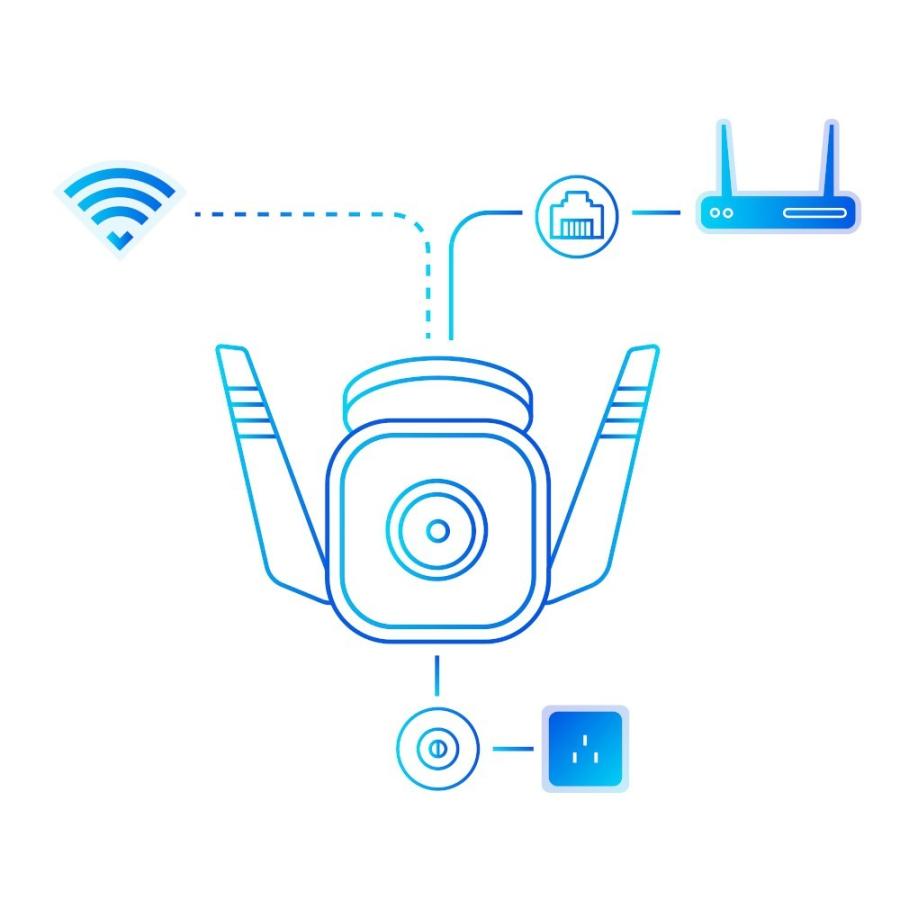 TP-Link ティーピーリンク 屋外ネットワークカメラ WiFi&有線LAN対応