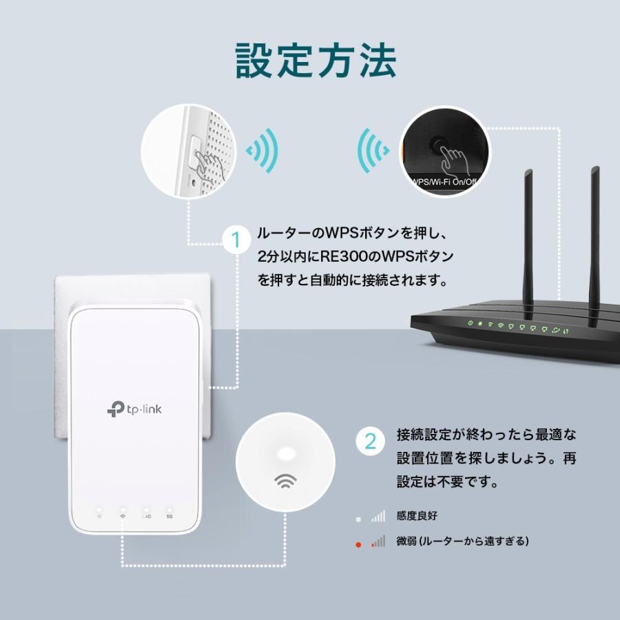TP-Link ティーピーリンク 無線LAN中継器 11ac/n/a/g/b 867Mbps+