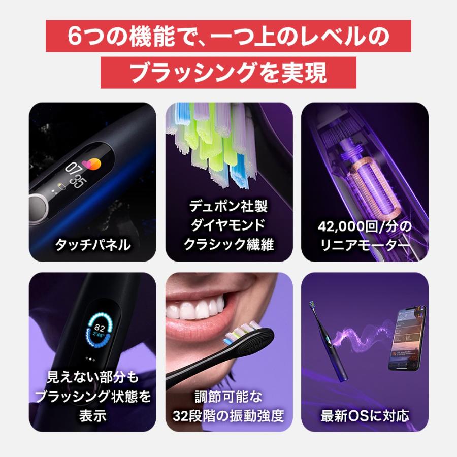 新品未開封 Oclean X Pro blue 電動歯ブラシ 防水 青色 Oclean 音波電動歯ブラシX Pro Blue : トレテク!ソフトバンク