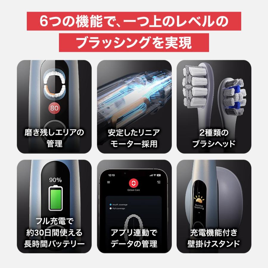 Oclean 音波電動歯ブラシX Pro Digital Set Golden : トレテク