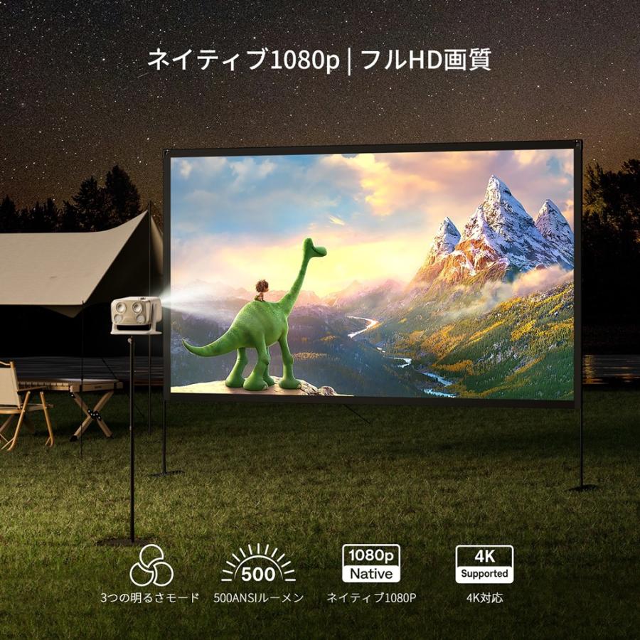 AURZEN Boommini ホームプロジェクター Google TV 1080p 500ANSI