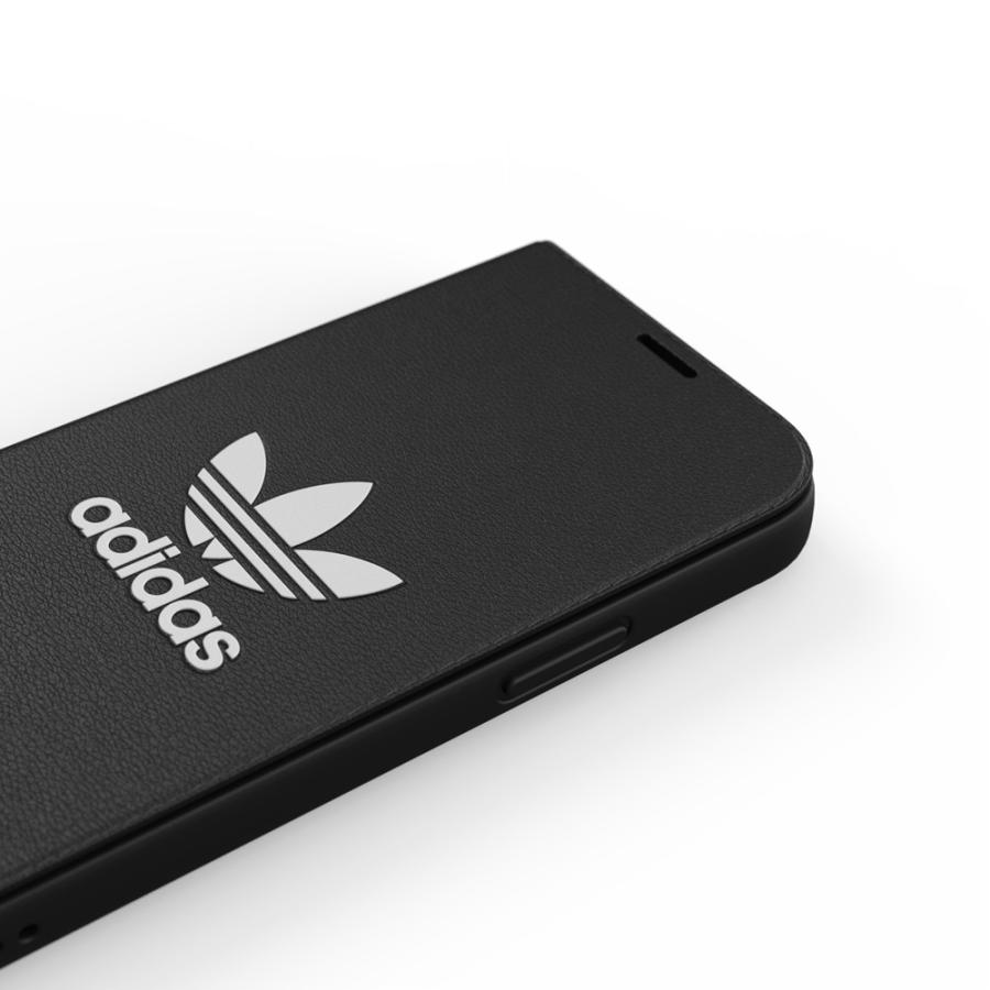 【アウトレット】 adidas アディダス  iPhone 12 mini OR Booklet Case Trefoile FW20 black/white｜softbank-selection｜08