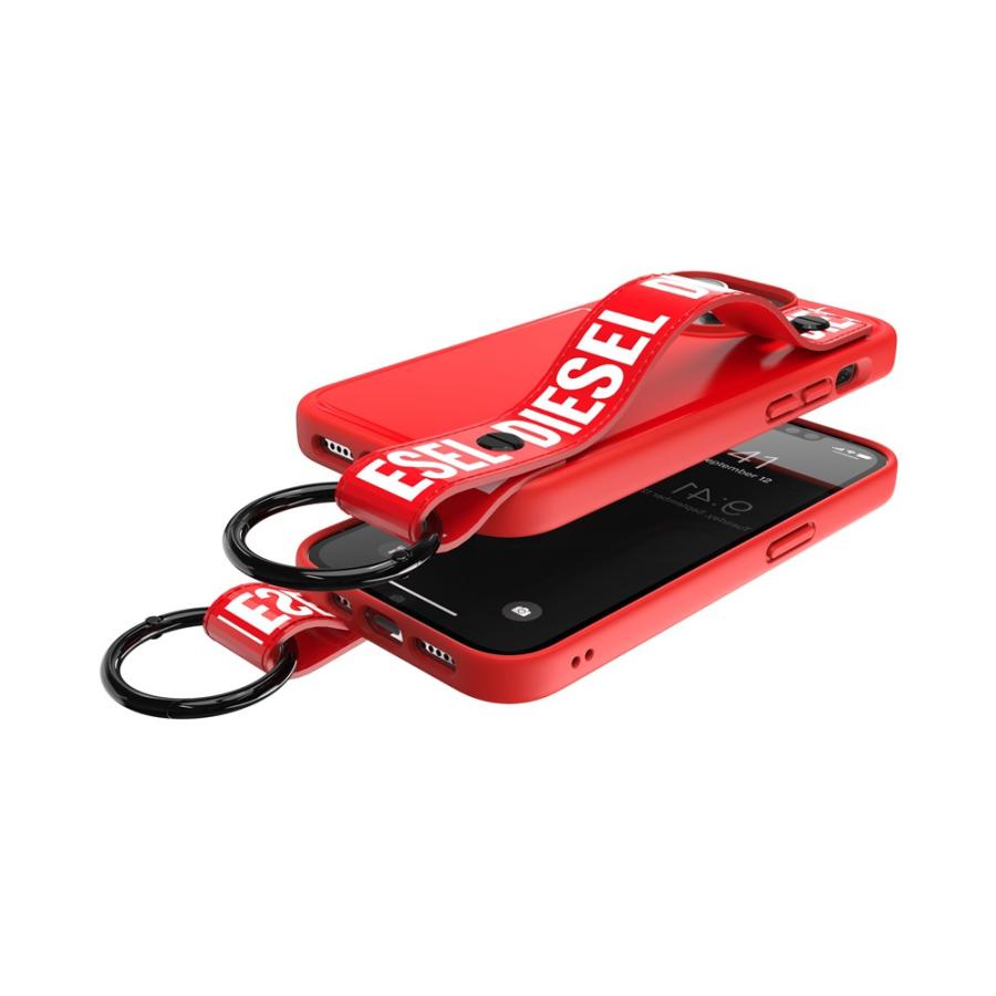 スマホケース 携帯ケース iphone14Pro ケース DIESEL ディーゼル レッド  ストラップ Handstrap Case FW22 アイフォン アイホン 携帯カバー おしゃれ 可愛い｜softbank-selection｜07