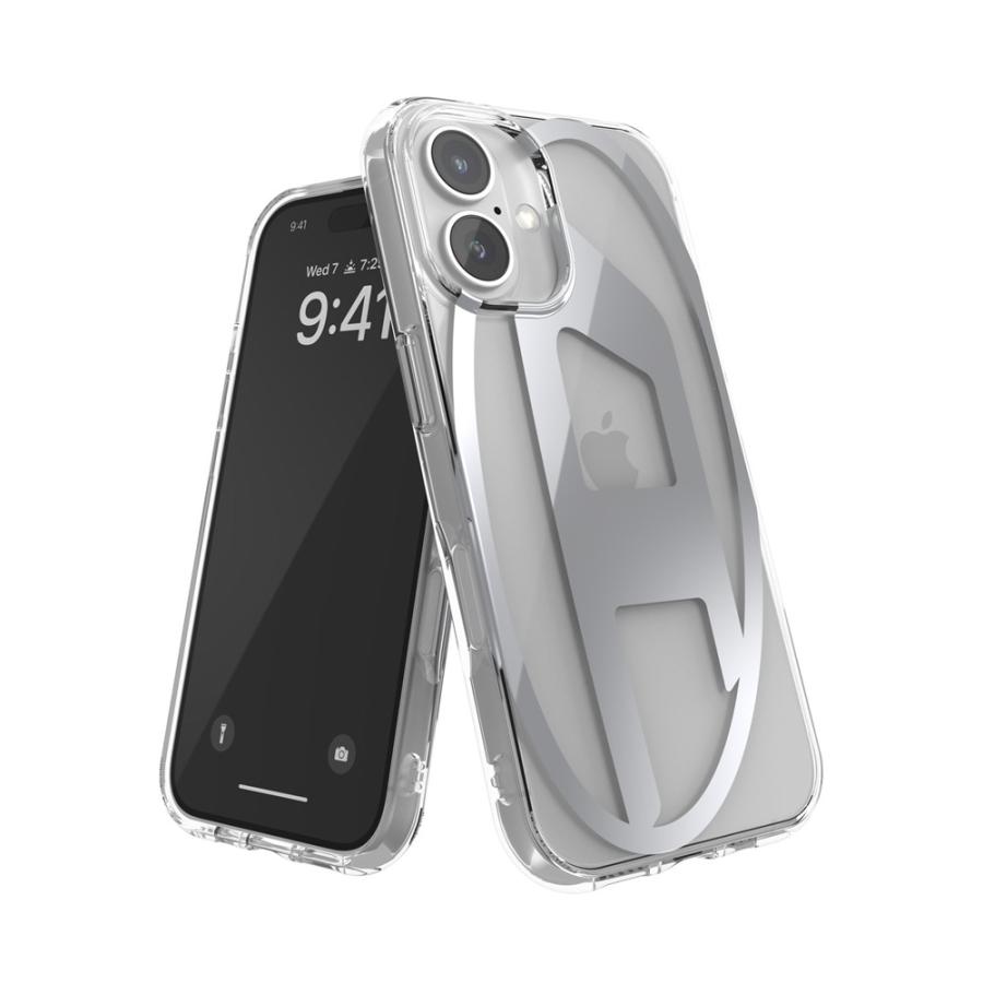 iPhone 16 Diesel Oval D Mirror Clear Case FW24 clear iPhone 16 Diesel Oval D Mirror Clear Case FW24 clear