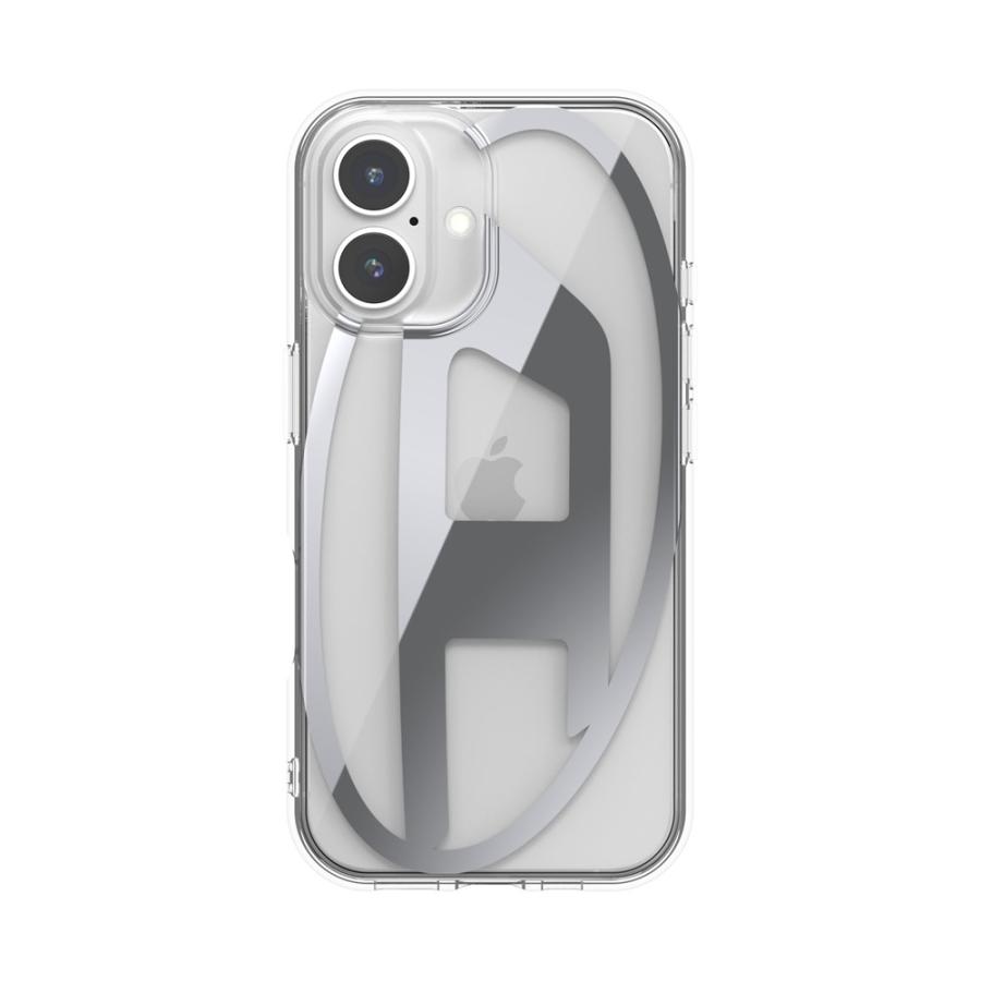 iPhone 16 Diesel Oval D Mirror Clear Case FW24 clear iPhone 16 Diesel Oval D Mirror Clear Case FW24 clear