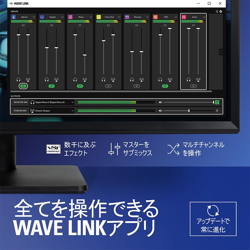 CORSAIR（コルセア） Elgato Gaming Elgato WAVE:03 プレミアムマイク