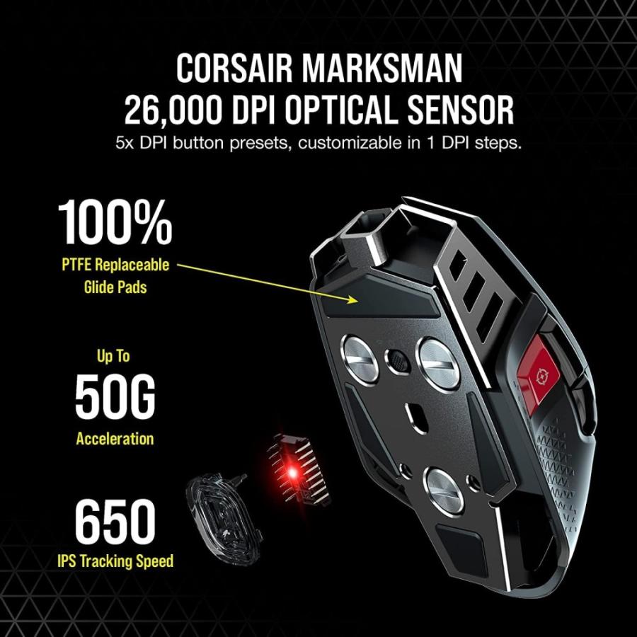 【特価】【アウトレット】 Corsair コルセア M65 Ultra Wireless blk｜softbank-selection｜05