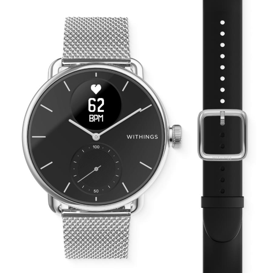 Withings Withings ScanWatch 38mmモデル ブラック&専用バンド（18mm 