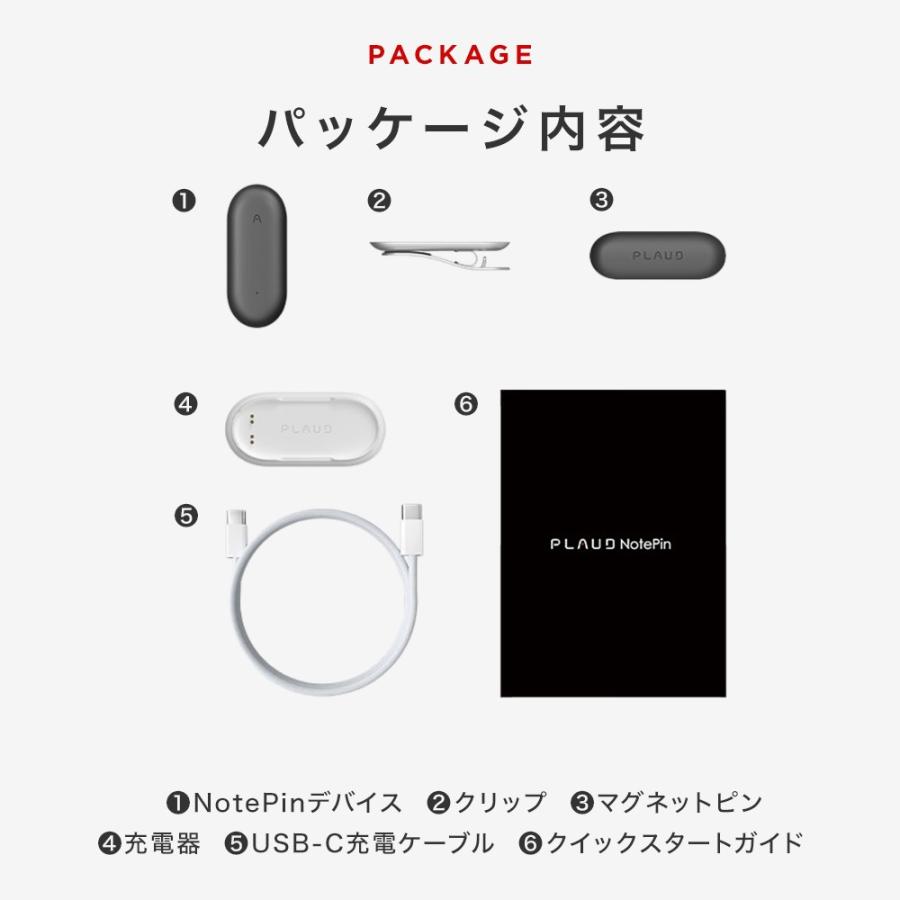 PLAUD NOTE シルバー 64GB AIボイスレコーダー PLAUD NOTE シルバー PLD-64G-SI-JP [64GB