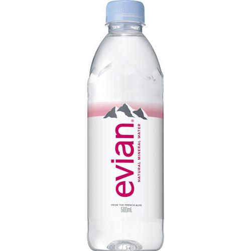 evian（エビアン） 500ml ペットボトル 24本入 ナチュラル ミネラル