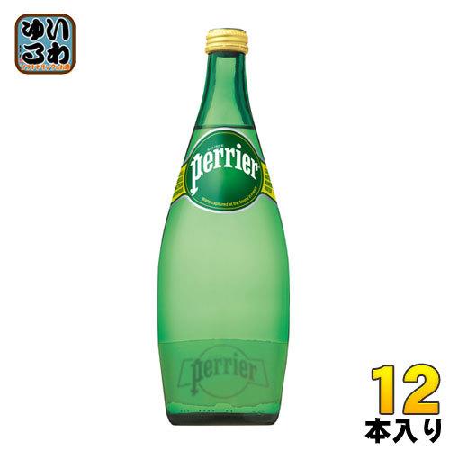 ペリエ 750ml 瓶 12本入 炭酸水 無糖 南フランス産 : いわゆるソフト