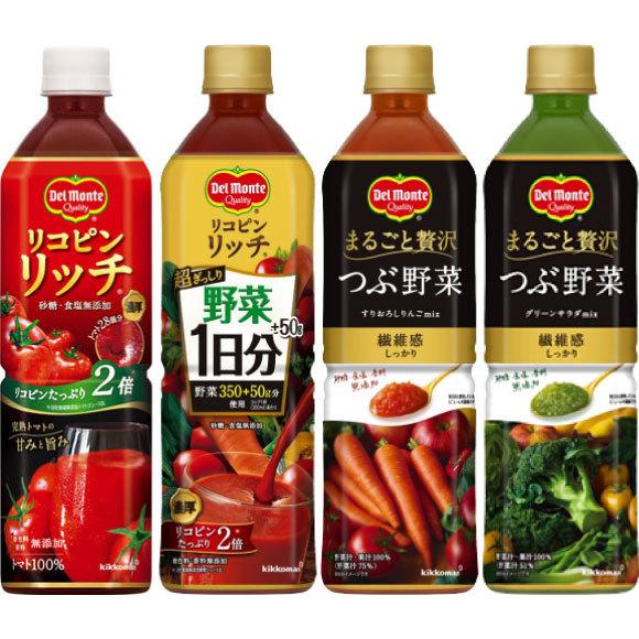 デルモンテ リコピンリッチ ベジタブル つぶ野菜 900g ペットボトル 選べる 24本 12本 2 トマトジュース 野菜ジュース 選り取り よりどり いわゆるソフトドリンクのお店 通販 Paypayモール