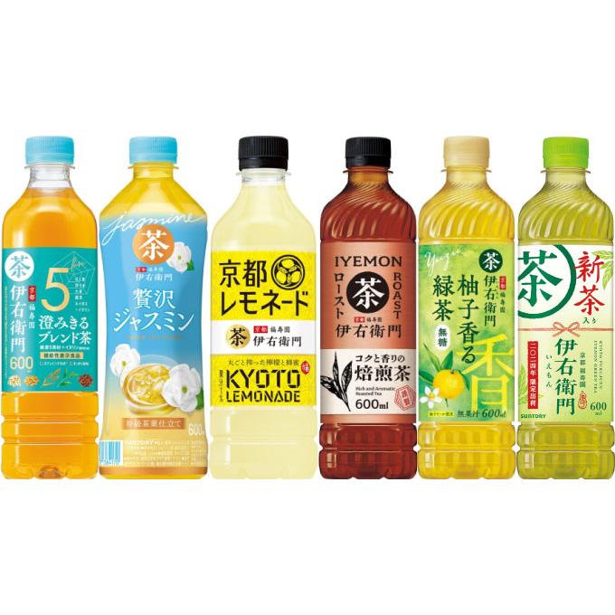 伊右衛門 525ml 600ml ペットボトル  選べる 48本 (24本×2) サントリー お茶 緑茶 新茶入り ロースト 柚子香る緑茶 京都レモネード ほうじ茶 濃い味｜softdrink｜03