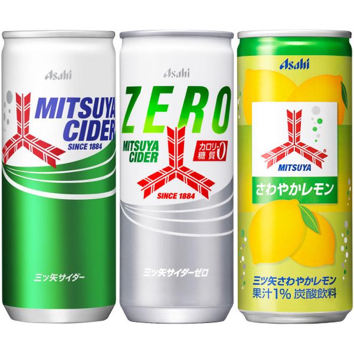 三ツ矢サイダー 250ml 缶 選べる 80本 (20本×4 まとめ買い) アサヒ