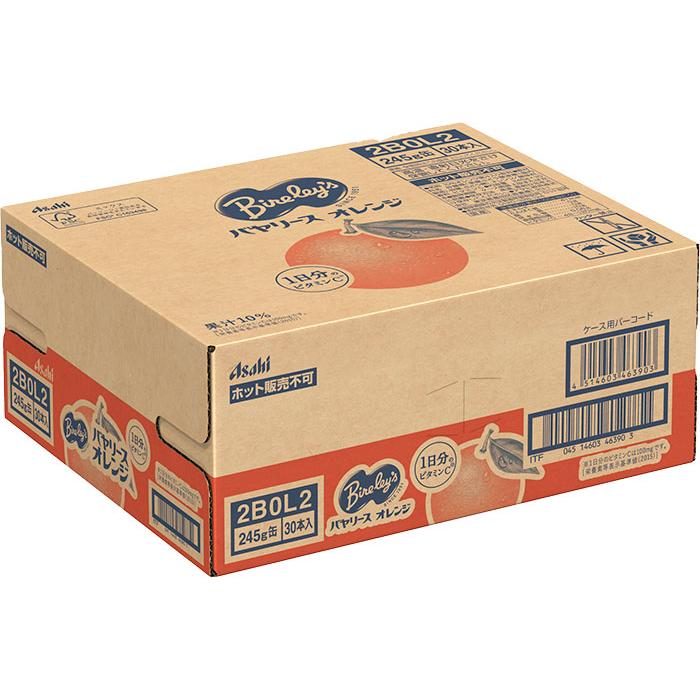 Bireley's アサヒ バヤリース オレンジ 245g 缶 90本 (30本入×3