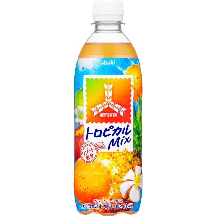 トロピカル商品 三ツ矢 アサヒ トロピカルMix 500ml ペットボトル 24本入 炭酸飲料