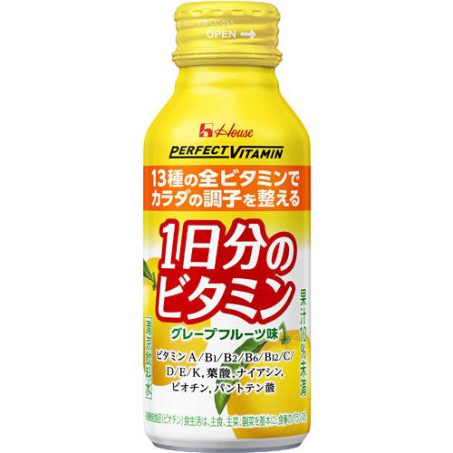 ハウスウェルネス 1日分のビタミン グレープフルーツ味 120ml ボトル缶 30本入｜softdrink｜02