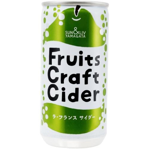 山形食品 フルーツクラフトサイダー ラ・フランス 200g 缶 30本入 炭酸