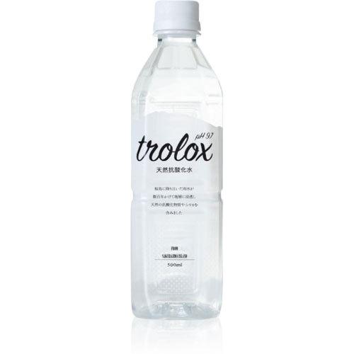 トロロックス 天然抗酸化水 Trolox 500ml ペットボトル 48本 (24本入×2 まとめ買い) ミネラルウォーター 超軟水 抗酸化水 シリカ ローリングストック｜softdrink｜02