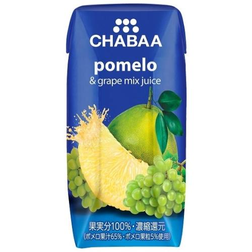 ハルナプロデュース CHABAA 100%ミックスジュース ポメロ&グレープ