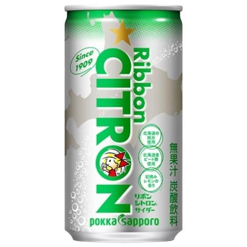 ポッカサッポロ リボン シトロン 190ml 缶 30本入 サイダー 炭酸飲料 ribbon｜softdrink｜02