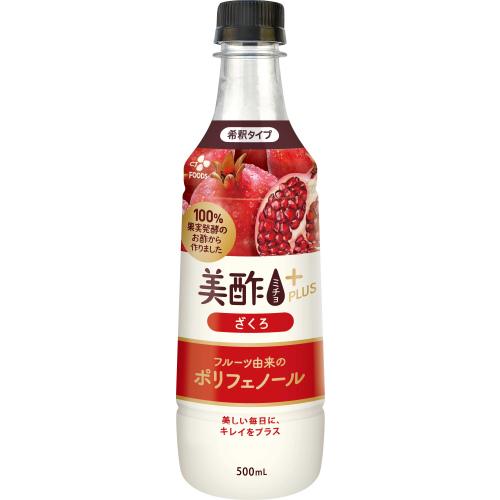 CJジャパン 美酢 ミチョ プラス ざくろ 500ml プラスチックボトル 48本 (24本入×2 まとめ買い) 酢飲料 希釈用 お酢 果実酢の画像