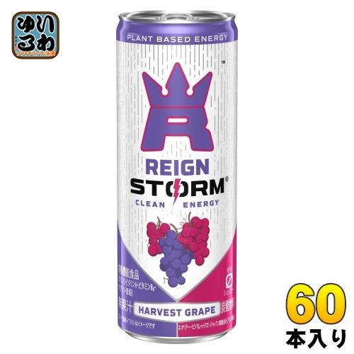 【新品未開封】レインストーム　エナジードリンク　ハーベストグレープ　60本 アサヒ（asahi） レインストーム ハーベストグレープ 250ml 缶 60本