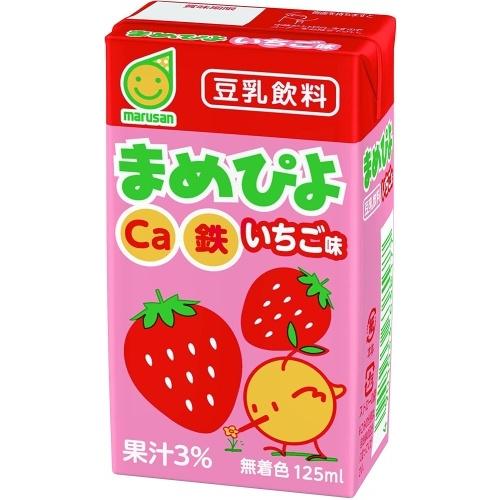 マルサンアイ まめぴよ 豆乳飲料 いちご味 125ml 紙パック 48本 (24本入×2 まとめ買い) イソフラボン｜softdrink｜02