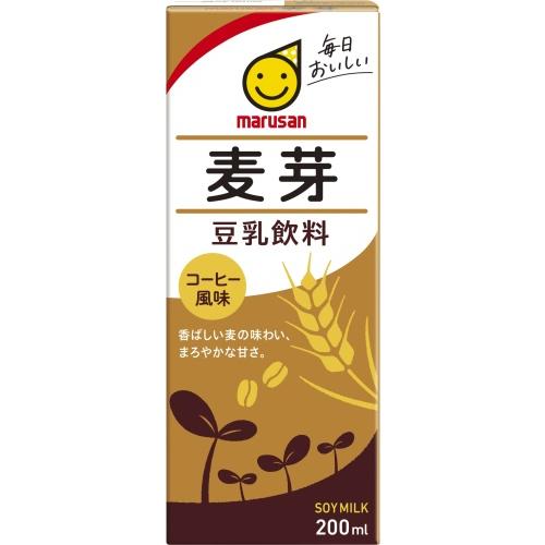 マルサンアイ 豆乳飲料 麦芽 200ml 紙パック 96本 (24本入×4