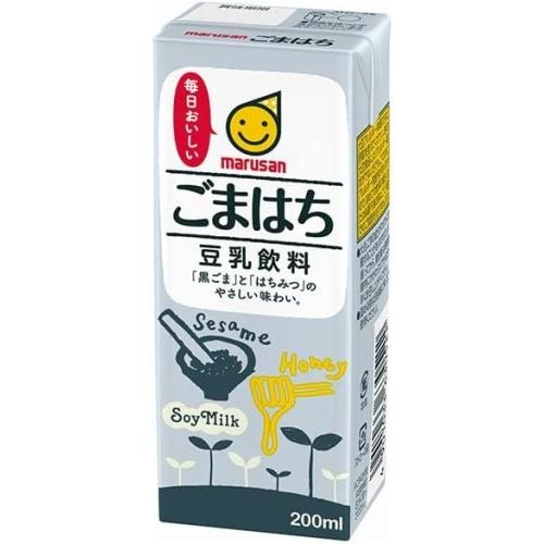 マルサンアイ 豆乳飲料 ごまはち 200ml 紙パック 48本 (24本入×2 まとめ買い) イソフラボン 豆乳飲料｜softdrink｜02